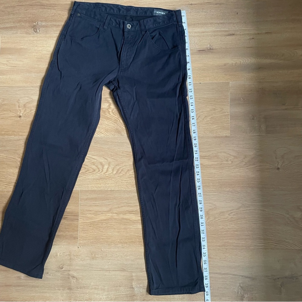 Bonobos Men’s Navy Corduroy Pants 31x30 Straight Fit 5 Pocket - Picture 11 of 13